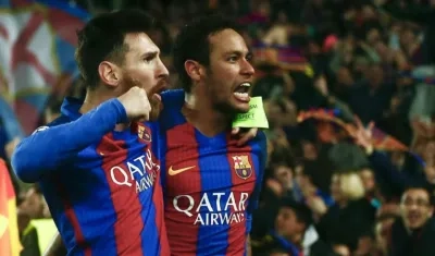 Lionel Messi y Neymar. 