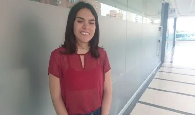 Mariana Piñeres, vicepresidenta de Intercambios de AISEC en Barranquilla.