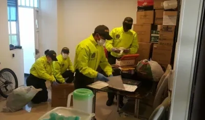 Imagen de uno delos allanamientos. 