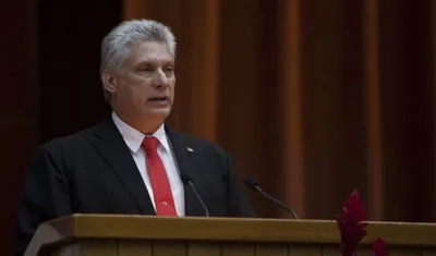 Miguel Díaz-Canel fue elegido hoy presidente de Cuba por la Asamblea Nacional.