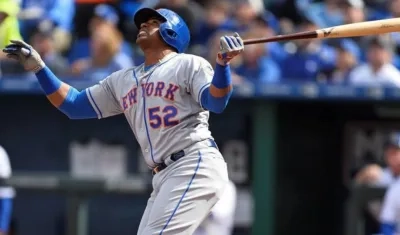 Yoenis Cespedes, pelotero de los Mets. 