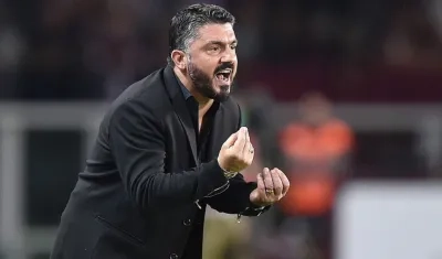 Gennaro Gattuso, técnico del Milan. 