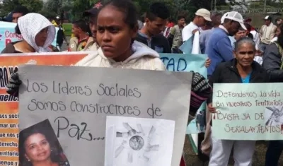 Entre los detenidos hay "varios líderes pertenecientes a comunidades indígenas y afrodescendientes".