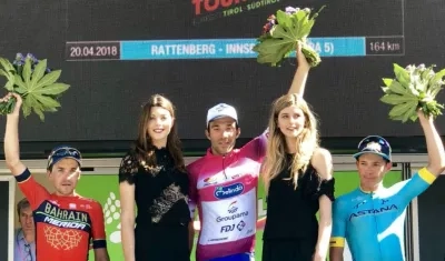 Pinot ganó la competencia, Pozovivo fue segundo y López, tercero. 