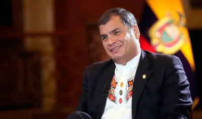 Rafael Correa, expresidente de Ecuador.