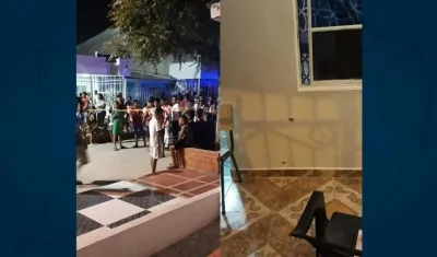 Lugar de los hechos en el barrio Vista Hermosa.