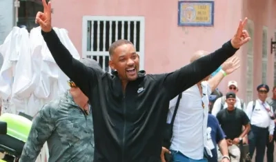 El actor Will Smith en Cartagena.