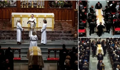 Momentos del funeral. 