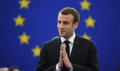 Emmanuel Macron, presidente de Francia.