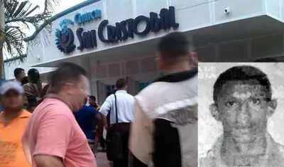  Fabián David Peña Váldez después del ataque fue llevado a la clínica San Cristóbal donde se produjo su deceso.