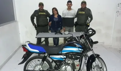  Alexandra Patricia Caballero Hernández, alias 'La mona', y Juan Andrés Rodelo Charris, capturados.