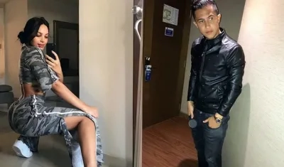 Andrea Valdiri y Michael Ortega.