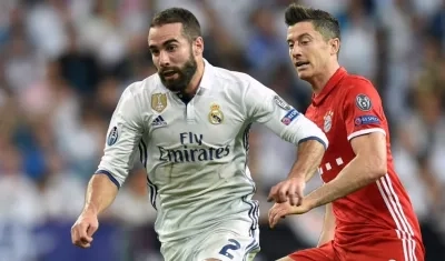 Dani Carvajal ante Lewandowski, en el duelo de la edición anterior.
