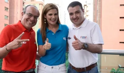 Ricardo Orrego, Rochy Stevenson y  Carlos Alberto Morales de 'Gol Caracol'.