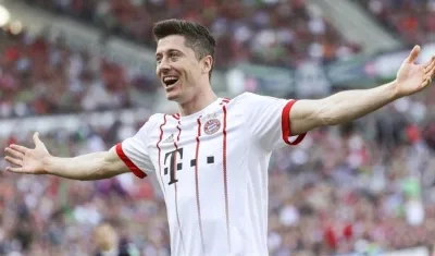 Robert Lewandowski, jugador del Bayern Múnich.