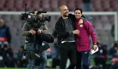 Mikel Arteta trabaja actualmente de Pep Guardiola. 
