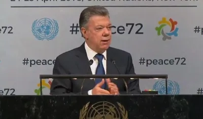 El presidente de Colombia, Juan Manuel Santos