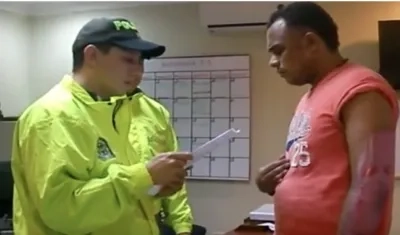 Pacho Figueroa, hijo de Marquitos Figueroa, en una imagen de su captura en 2014.
