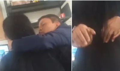 Esta imagen corresponde a una reunión grabada por la estudiante.