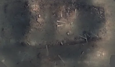 Vista de cómo se ve sumergido el Galeón San José.