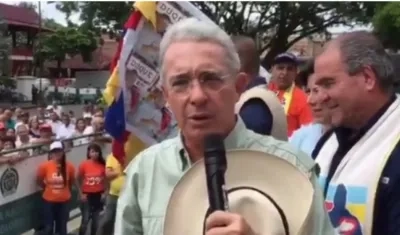 Álvaro Uribe, expresidente de Colombia.