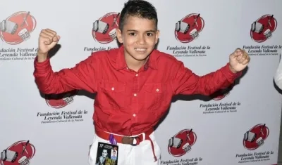 Julio Andrés Gil, ganador en la categoría de Piqueria Infantil.