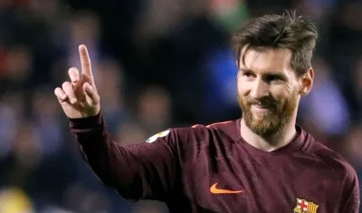 El delantero del FC Barcelona Leo Messi