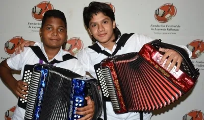 Jerónimo Andrés Villazón Murillo, Rey Infantil y Yerson Robles Peña, Rey Juvenil.