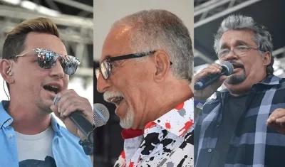 Willito Oteros, Simón Pérez y Nino Segarra, protagonistas del evento.