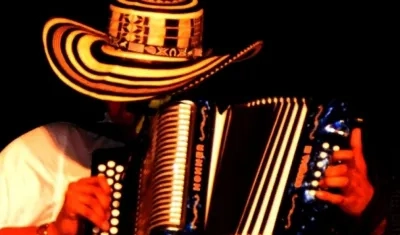 Acordeonero en el Festival Vallenato.