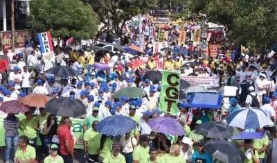 El punto de encuentro fue la carrera 14 con calle Murillo.