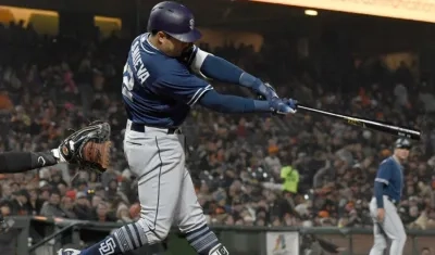 Christian Villanueva, tercera base de los Padres de San Diego.