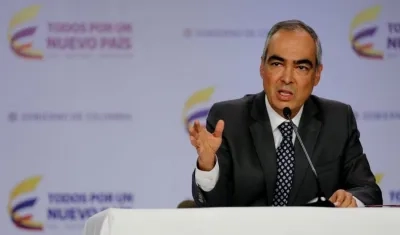 El Alto Comisionado para la Paz, Rodrigo Rivera.
