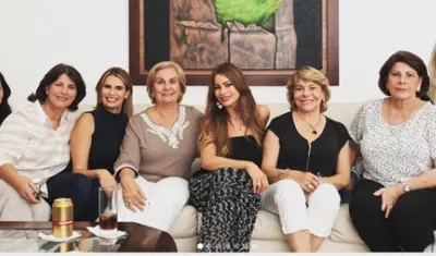 La barranquillera Sofía Vergara en familia.