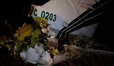 Foto de la aeronave siniestrada.