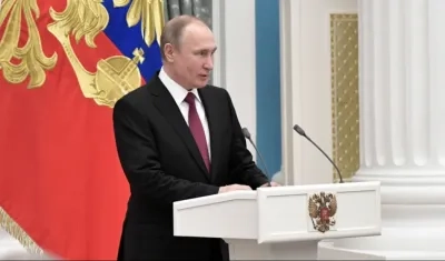 Vladímir Putin, presidente de Rusia. 