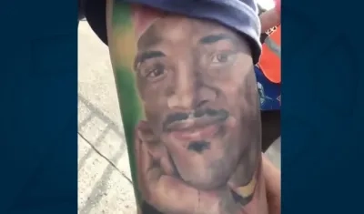 Tatuaje de Will Smith que luce un fan del actor en Cartagena.
