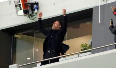 Diego Simeone, técnico del Atlético de Madrid. 