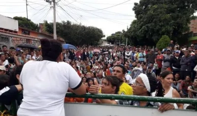 Entrega de bonos en Cúcuta.