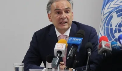 Jean Arnault, jefe de la Misión de la ONU en Colombia.