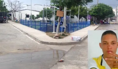 Lugar de los hechos y foto de Andrés Felipe Redondo.