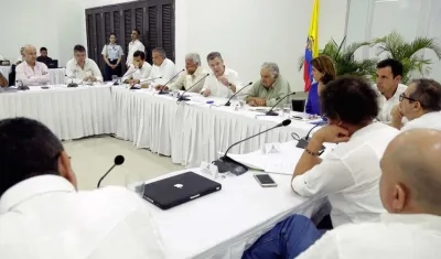 El Presidente Juan Manuel Santos, durante el encuentro.