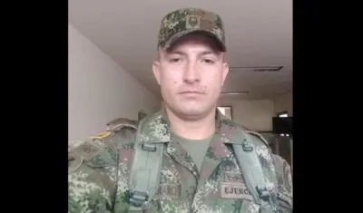 Cabo Jhon Fredy Ferraro, uno de los militares fallecidos.