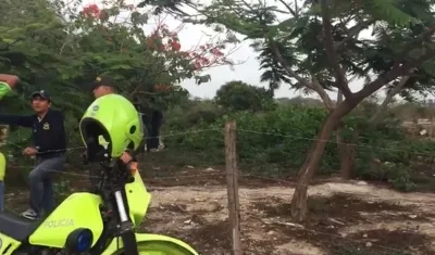 La Policía acordonó el lugar.