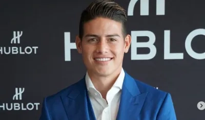 El futbolista James Rodríguez.