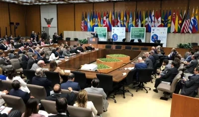 Durante la jornada el tema fue la crisis humanitaria en Venezuela.