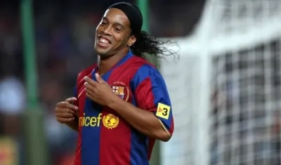 Ronaldinho, exjugador brasileño. 