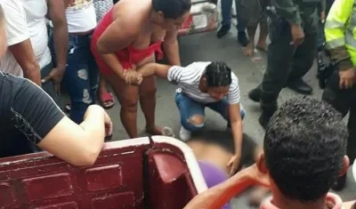 Mujer que falleció en la calle 30.