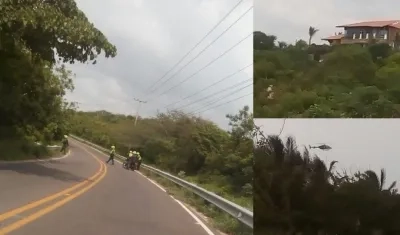 Momento del operativo y la captura. 
