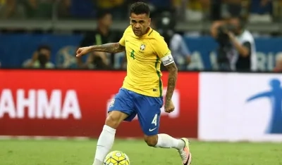 Dani Alves, jugador de Brasil. 